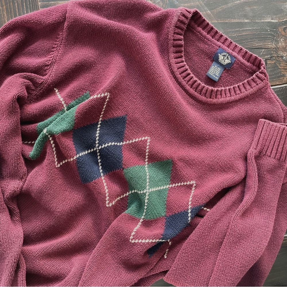 Dockers Argyle Print Sweater